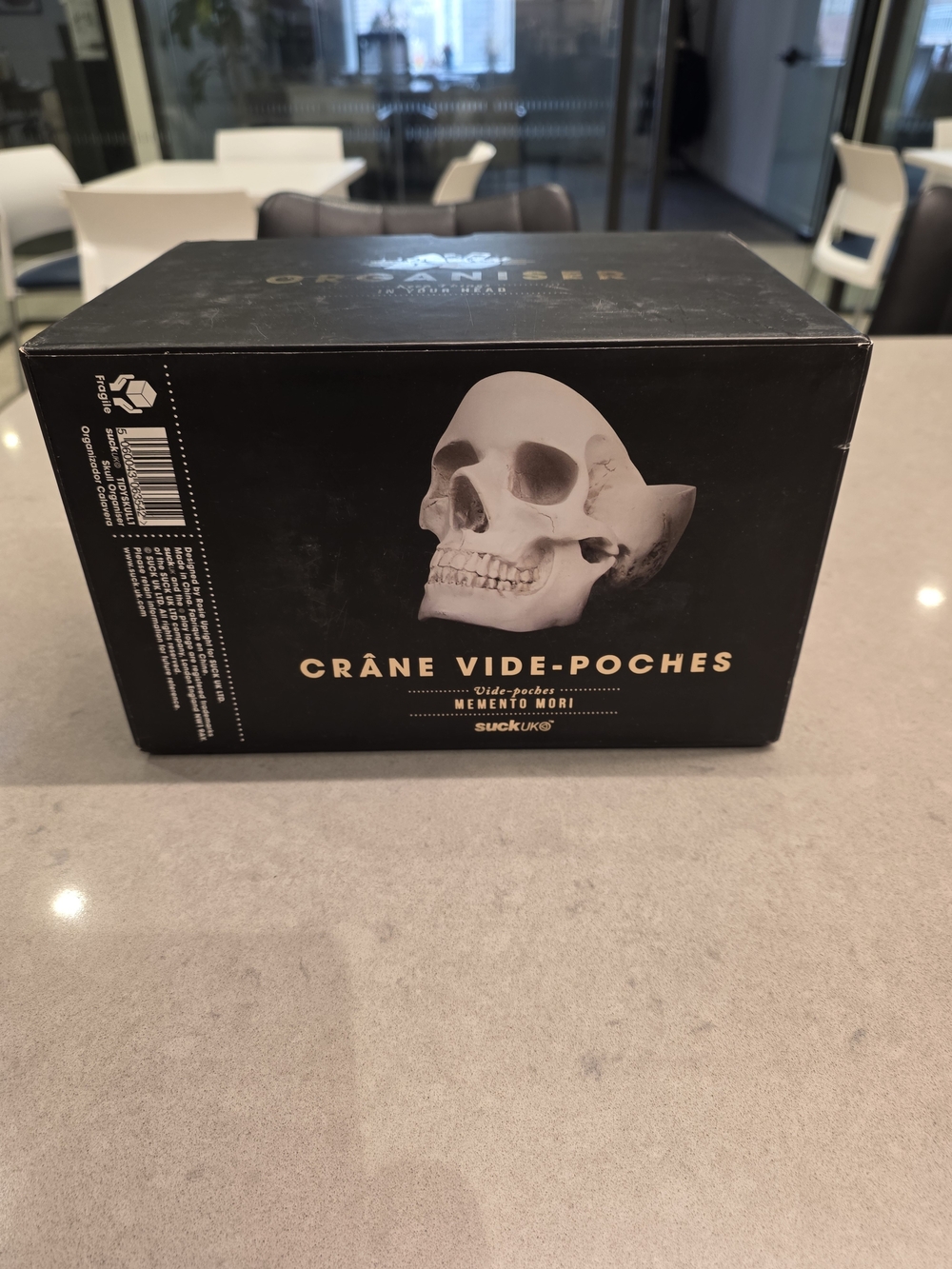 Skull Pen Pot / Desk Tidy, Storage Pot - Skull Tidy by Suck UK - White